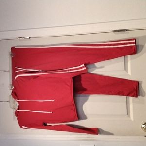Red set top & pants